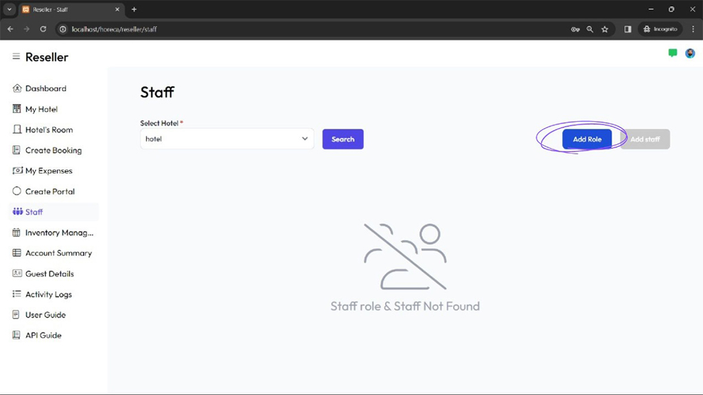 horeca guardian footer section